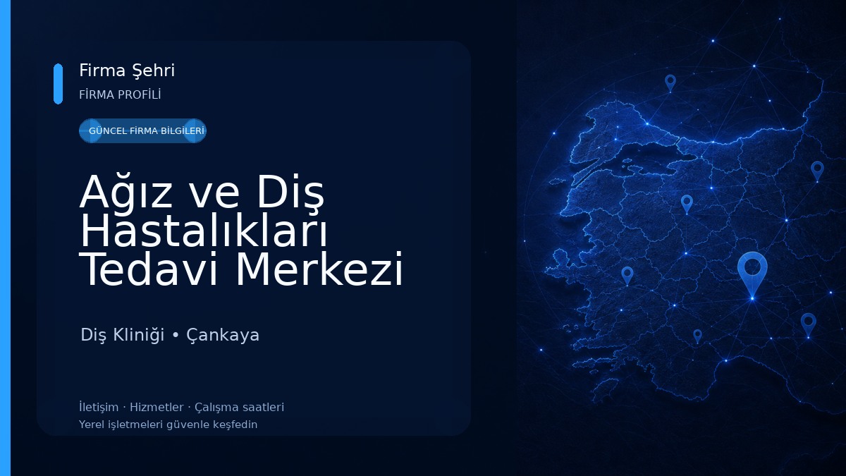 Ağız ve Diş Hastalıkları Tedavi Merkezi Diş Kliniği