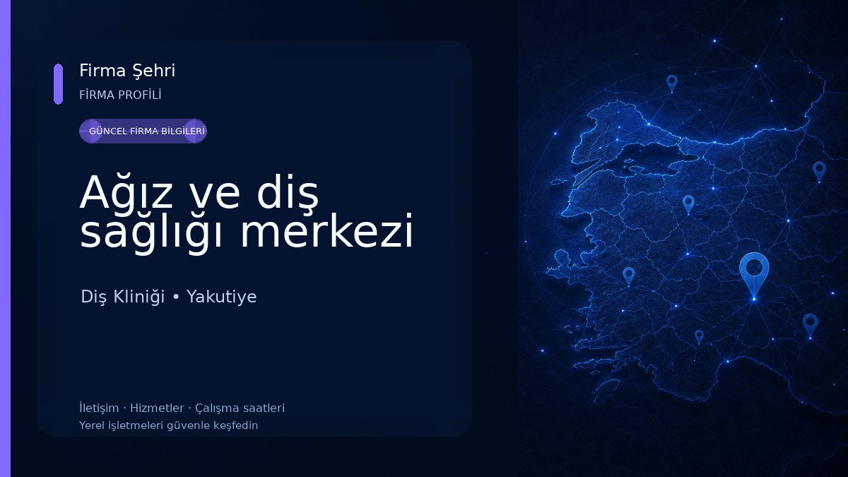 Ağız ve diş sağlığı merkezi