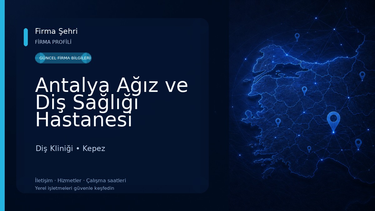 Antalya Ağız ve Diş Sağlığı Hastanesi Diş Kliniği