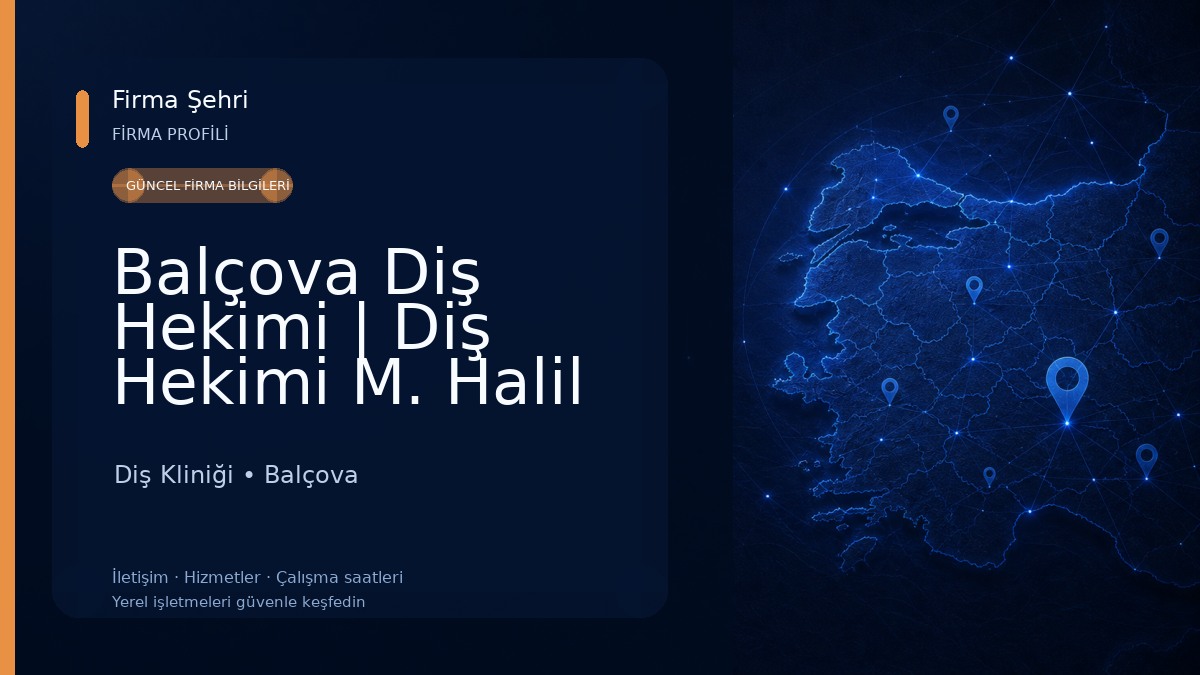 Balçova Diş Hekimi | Diş Hekimi M. Halil Yücesoy Diş Polikinliği
