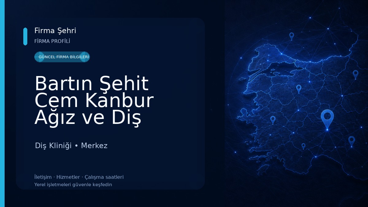 Bartın Şehit Cem Kanbur Ağız ve Diş Sağlığı Merkezi Diş Kliniği