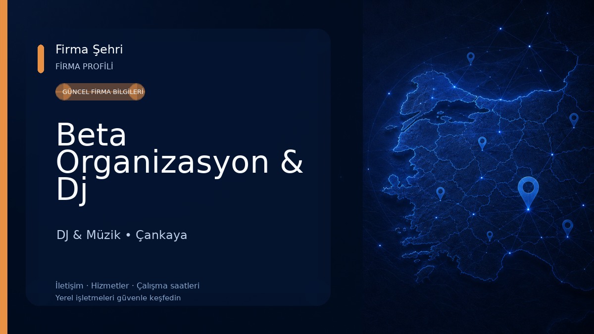 Beta Organizasyon & Dj DJ & Müzik