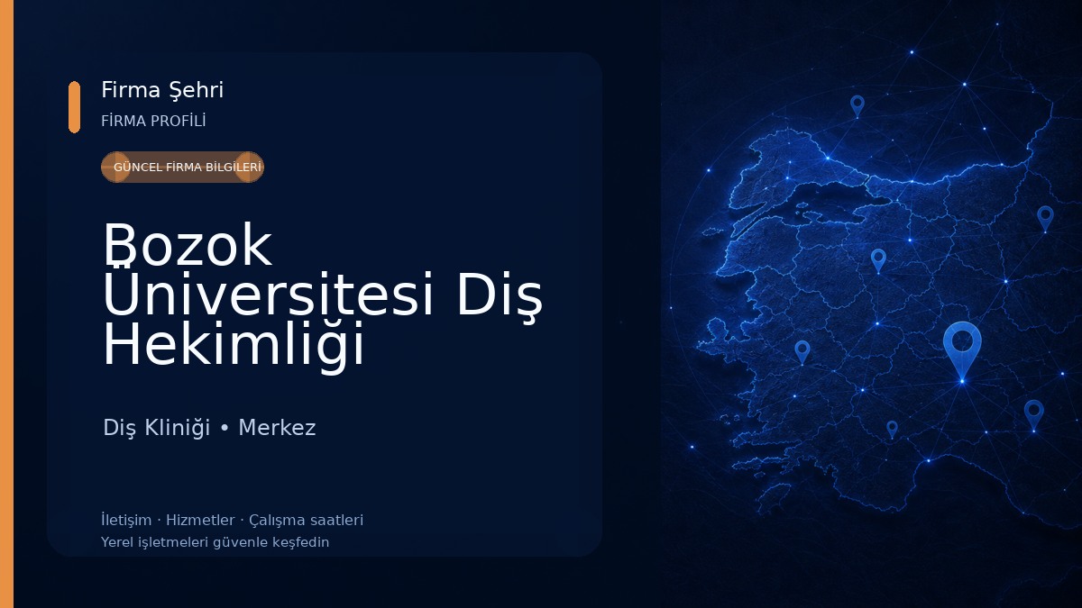 Bozok Üniversitesi Diş Hekimliği Fakültesi Diş Kliniği