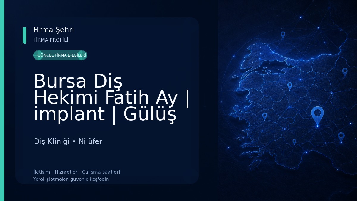 Bursa Diş Hekimi Fatih Ay | implant | Gülüş Tasarımı | Dentist