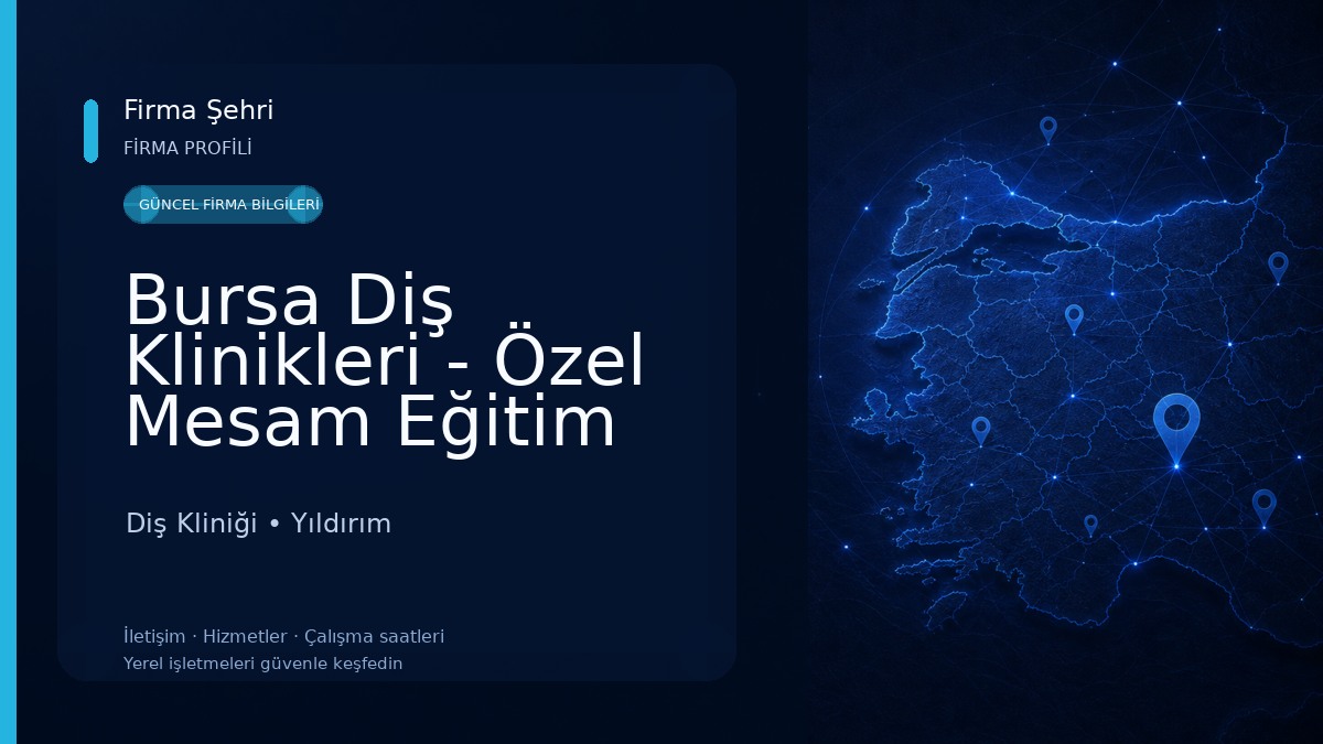 Bursa Diş Klinikleri - Özel Mesam Eğitim Diş Kliniği