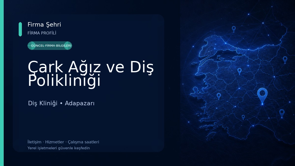 Çark Ağız ve Diş Polikliniği Diş Kliniği