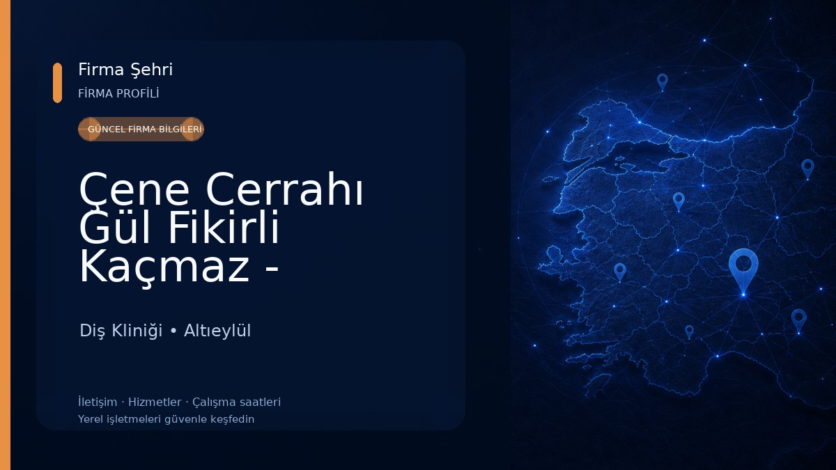 Çene Cerrahı Gül Fikirli Kaçmaz - Balıkesir Ağız Diş ve Çene Cerrahisi Uzmanı