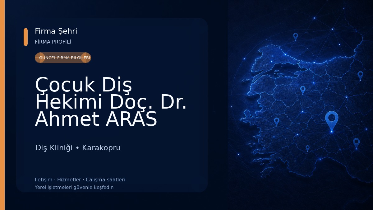 Çocuk Diş Hekimi Doç. Dr. Ahmet ARAS