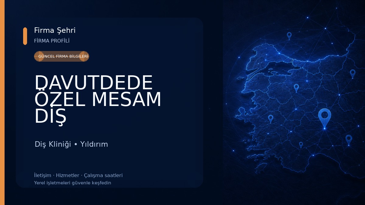 DAVUTDEDE ÖZEL MESAM DİŞ KLİNİĞİ-GÖKDERE Diş Kliniği