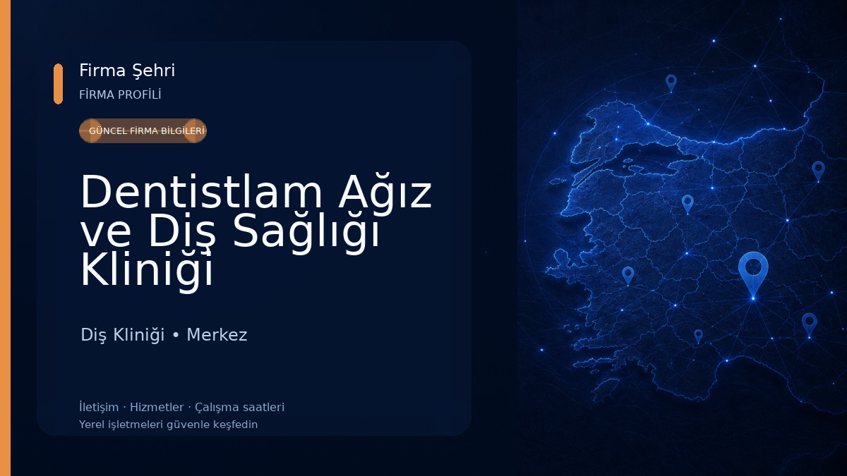 Dentistlam Ağız ve Diş Sağlığı Kliniği Diş Kliniği