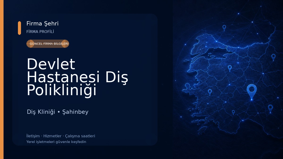 Devlet Hastanesi Diş Polikliniği Diş Kliniği