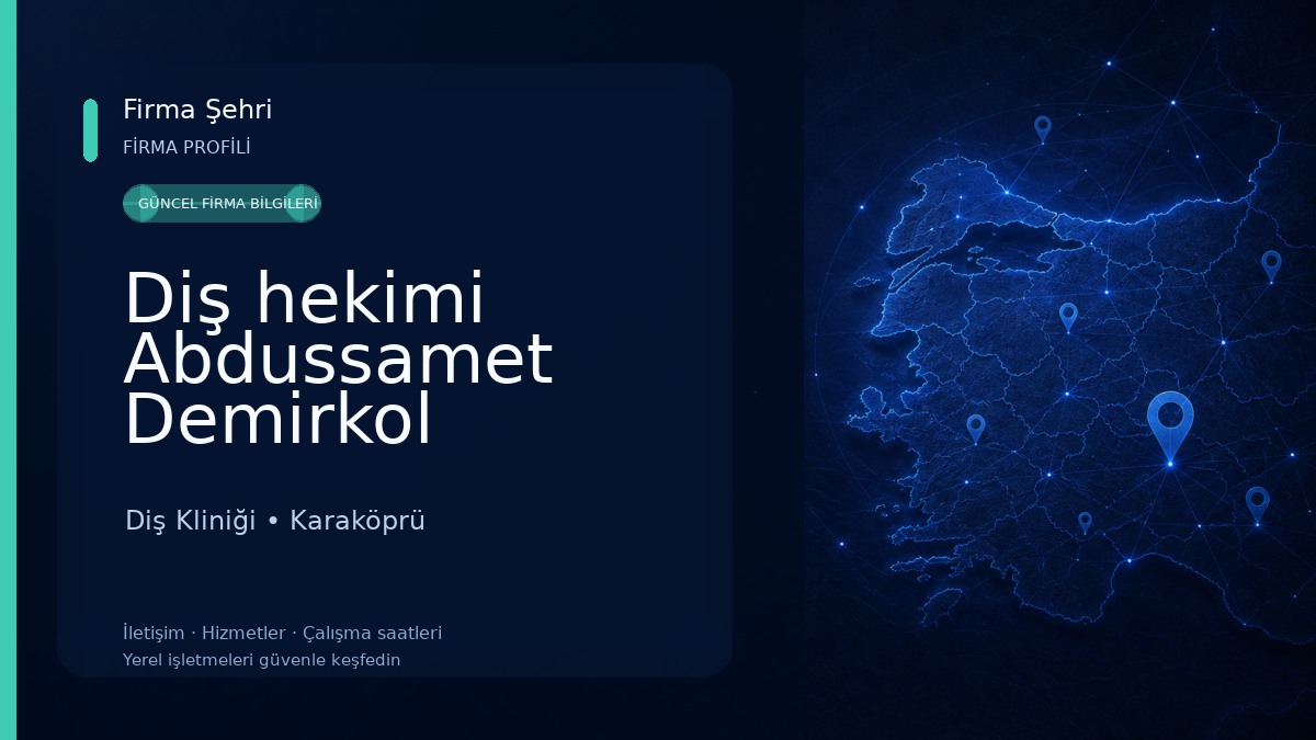 Diş hekimi Abdussamet Demirkol Diş Kliniği