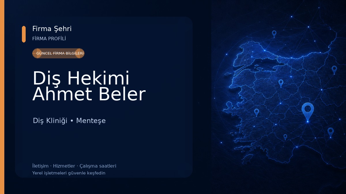 Diş Hekimi Ahmet Beler Diş Kliniği