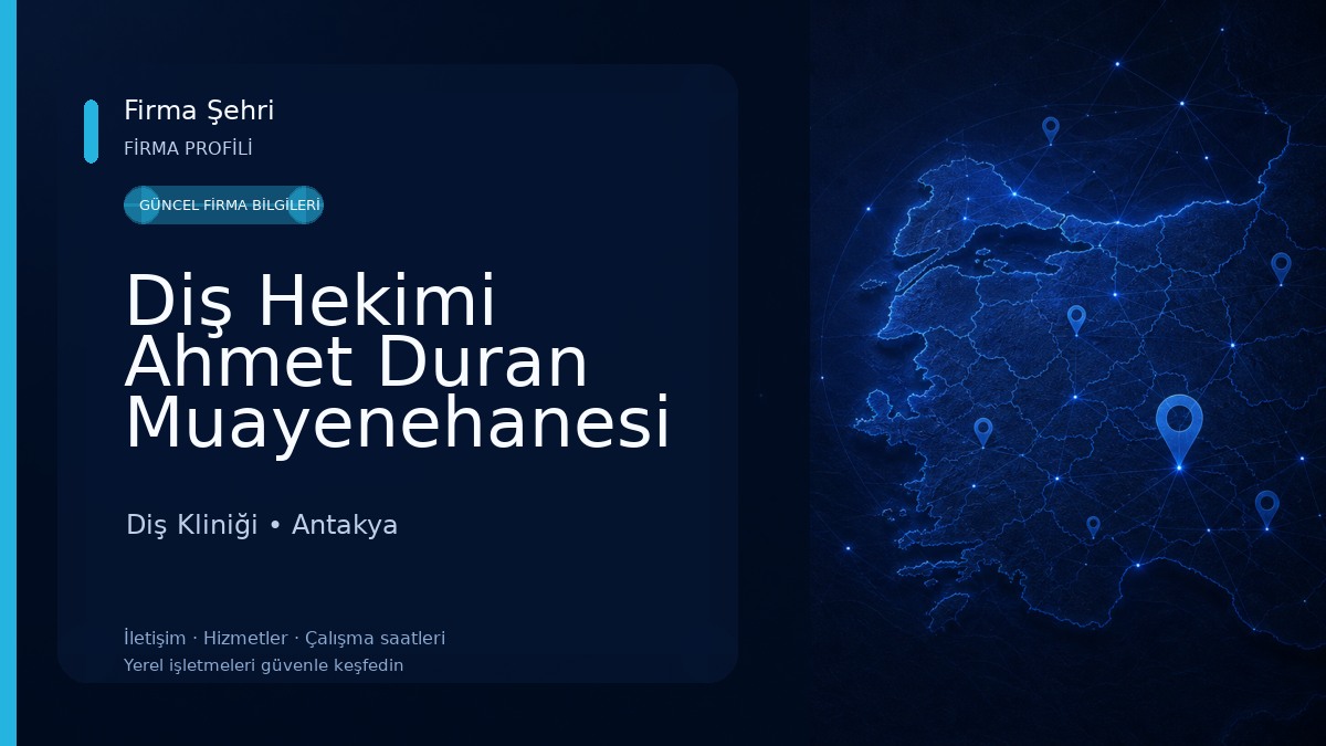 Diş Hekimi Ahmet Duran Muayenehanesi Diş Kliniği