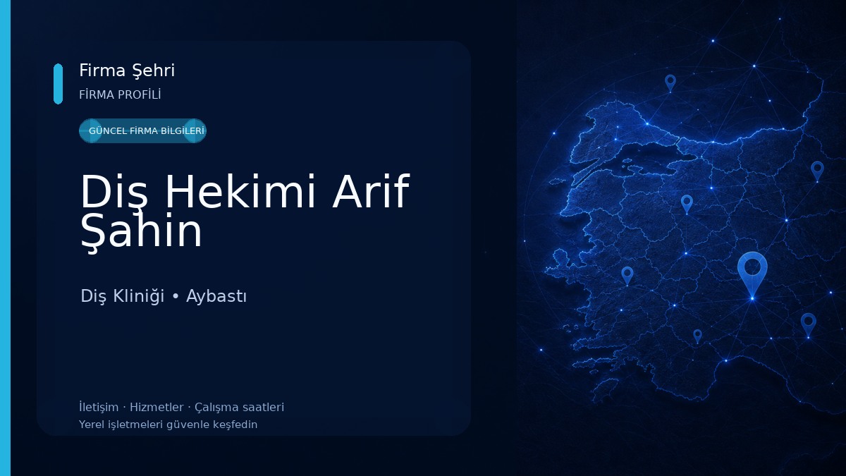 Diş Hekimi Arif Şahin