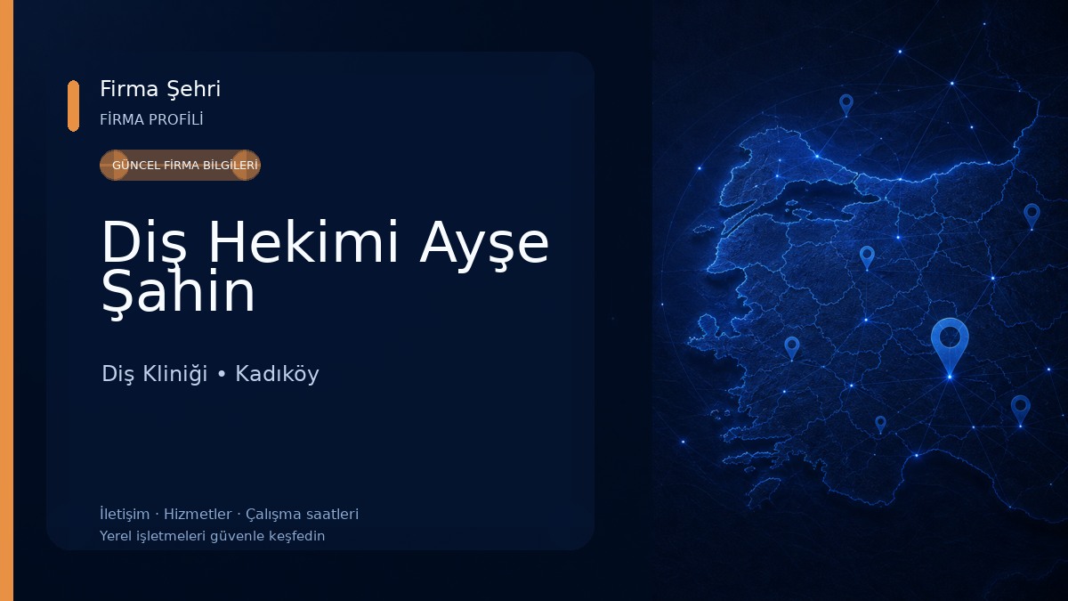 Diş Hekimi Ayşe Şahin