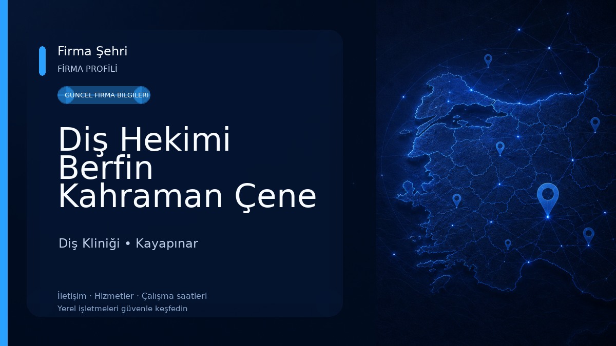 Diş Hekimi Berfin Kahraman Çene Cerrahisi Uzmanı Diş Kliniği