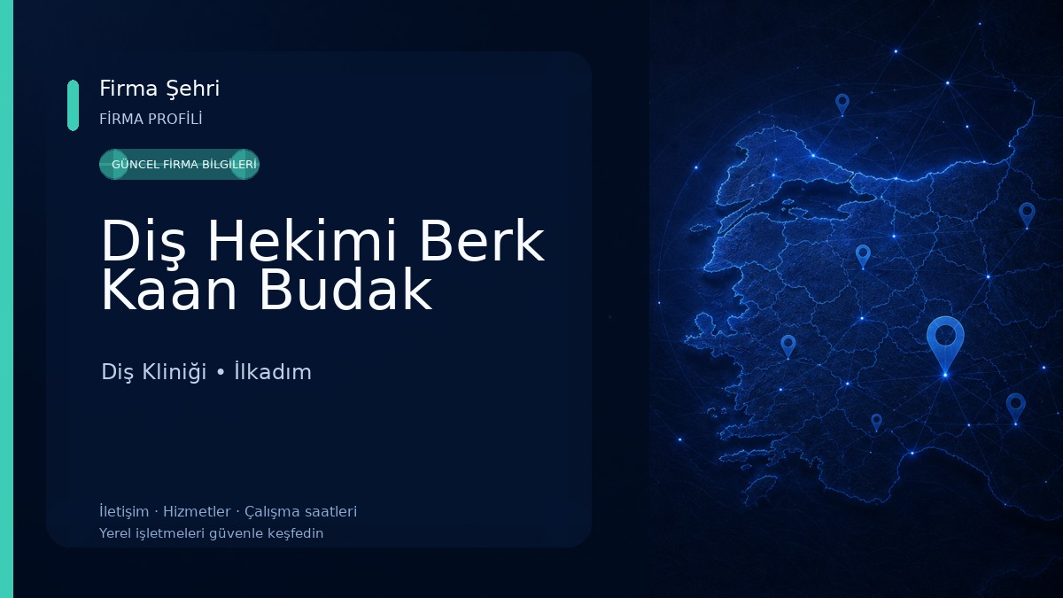 Diş Hekimi Berk Kaan Budak Diş Kliniği
