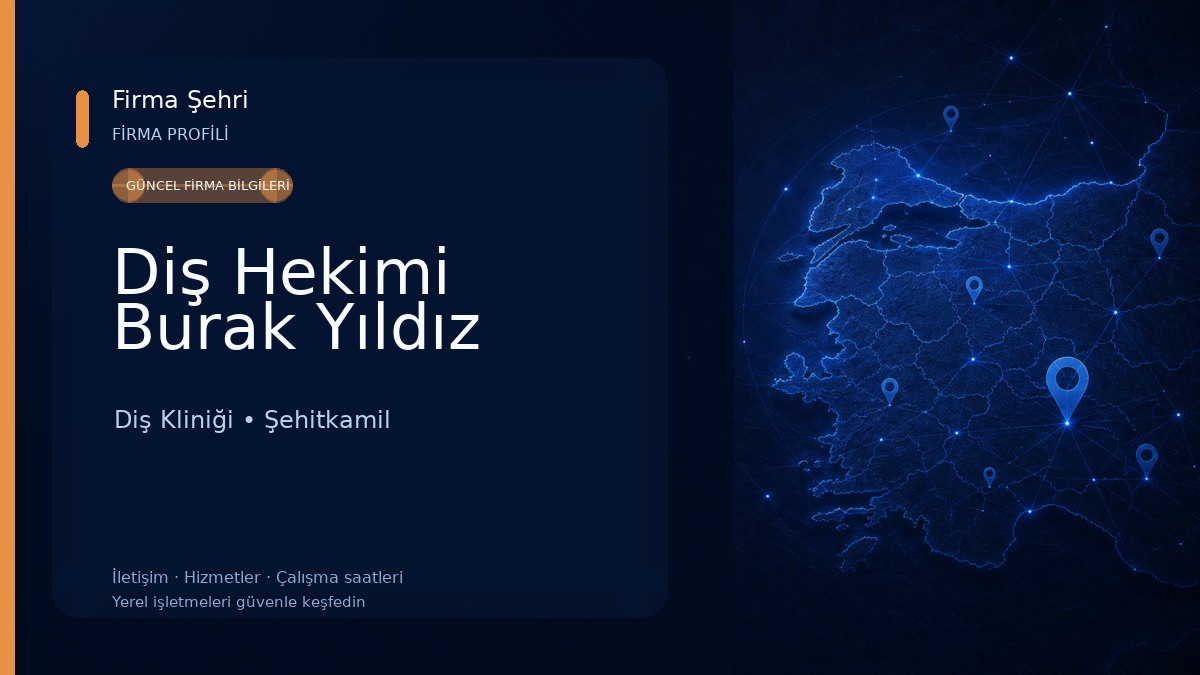 Diş Hekimi Burak Yıldız Diş Kliniği