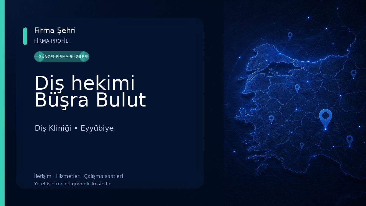 Diş hekimi Büşra Bulut Diş Kliniği