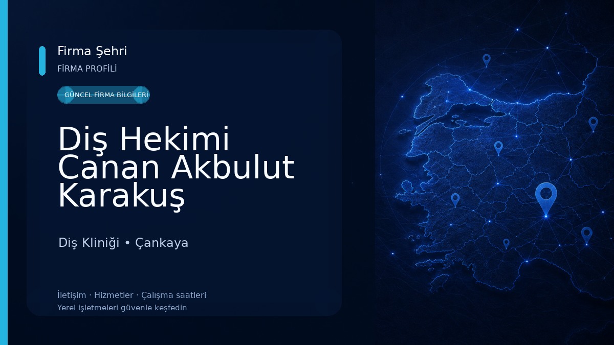 Diş Hekimi Canan Akbulut Karakuş Diş Kliniği