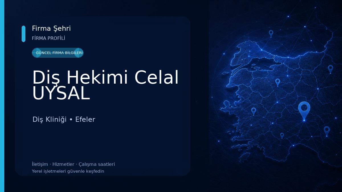 Diş Hekimi Celal UYSAL Diş Kliniği