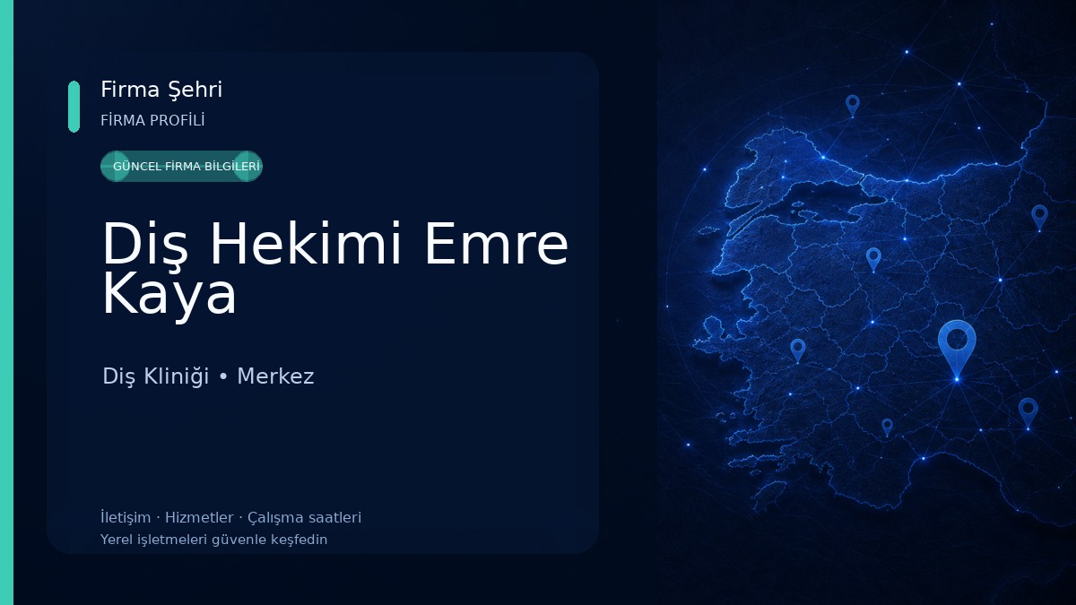 Diş Hekimi Emre Kaya