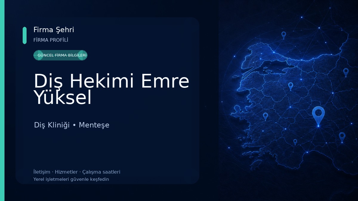 Diş Hekimi Emre Yüksel Diş Kliniği
