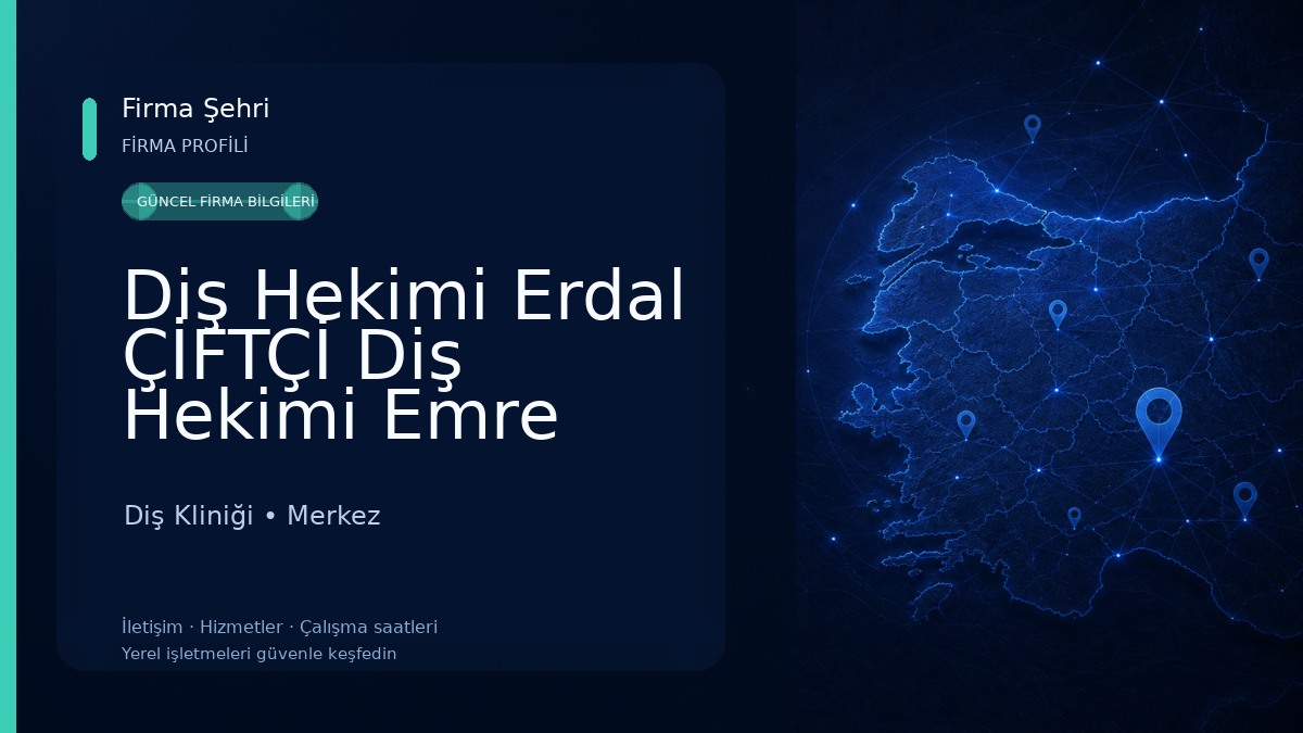 Diş Hekimi Erdal ÇİFTÇİ Diş Hekimi Emre ÇETİN. Estetik Diş Hekimliği & İmplantoloji