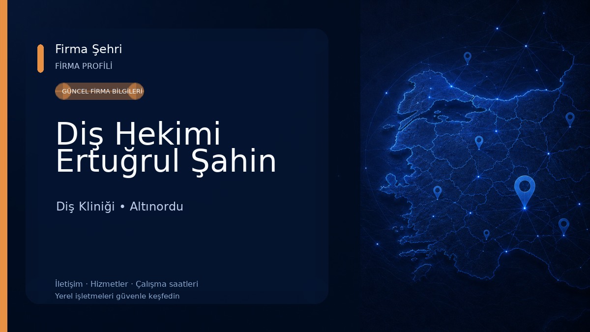 Diş Hekimi Ertuğrul Şahin Diş Kliniği
