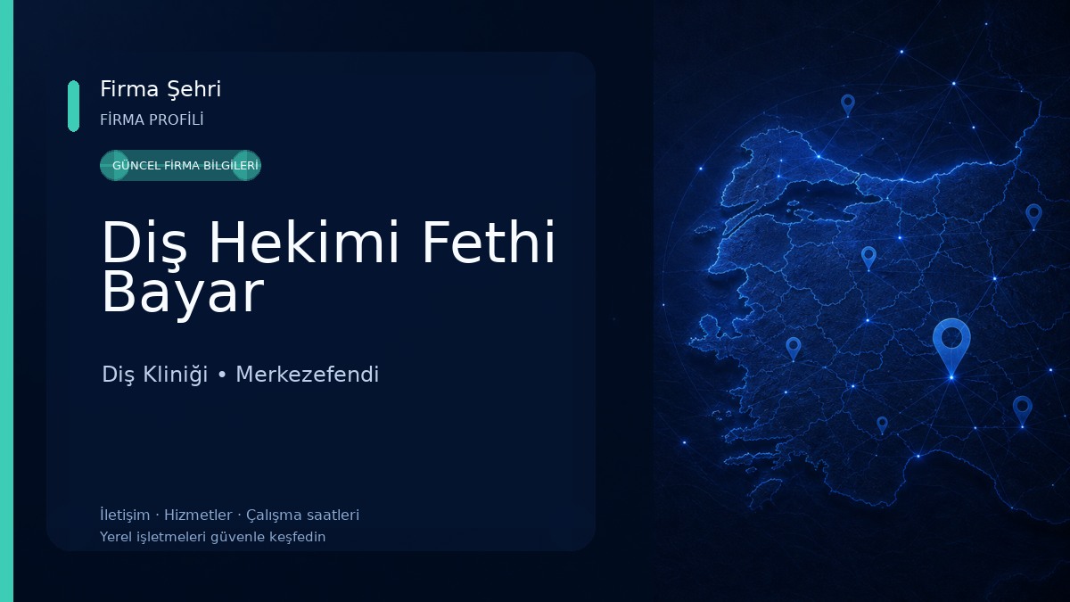 Diş Hekimi Fethi Bayar Diş Kliniği
