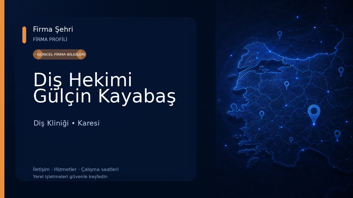 Diş Hekimi Gülçin Kayabaş Diş Kliniği
