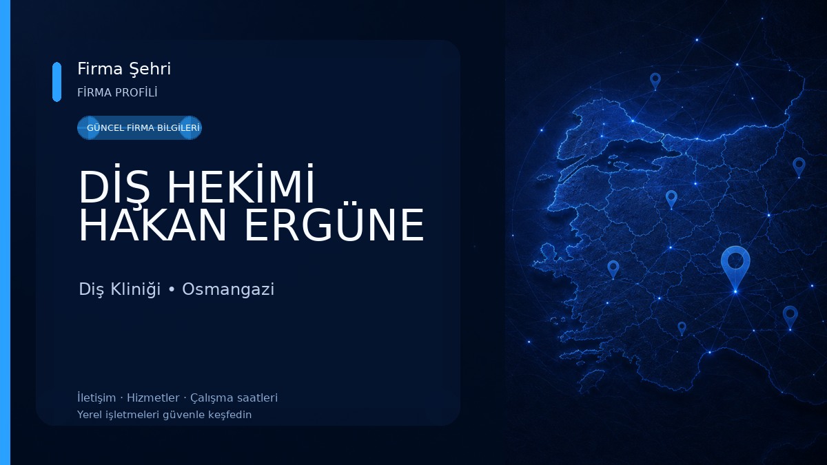 DİŞ HEKİMİ HAKAN ERGÜNE Diş Kliniği