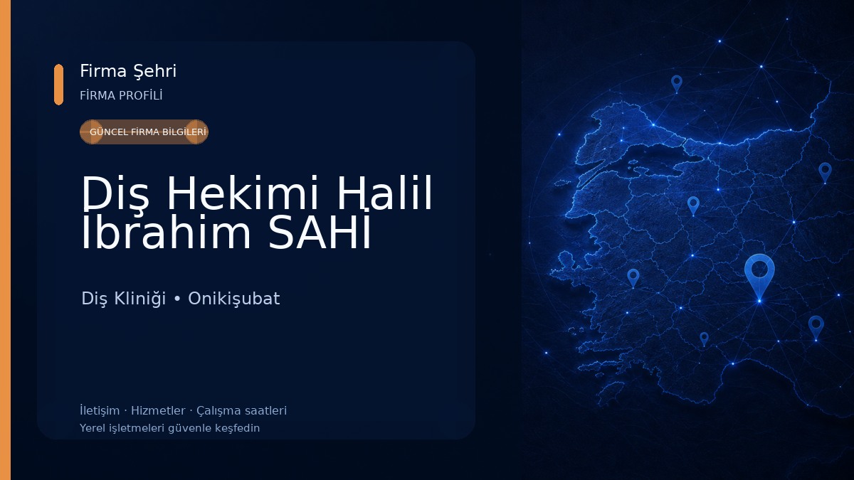 Diş Hekimi Halil İbrahim SAHİ Diş Kliniği