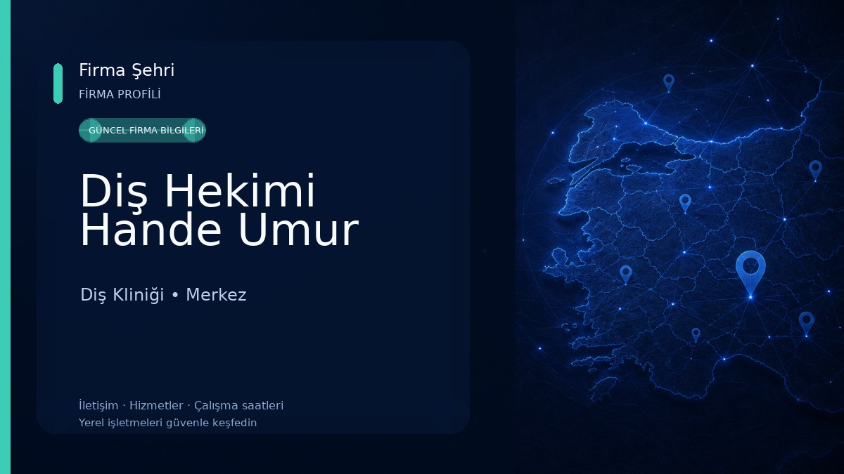 Diş Hekimi Hande Umur Diş Kliniği