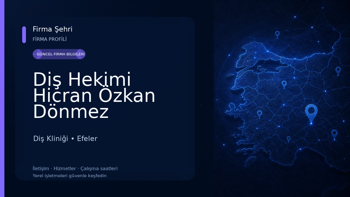 Diş Hekimi Hicran Özkan Dönmez Diş Kliniği