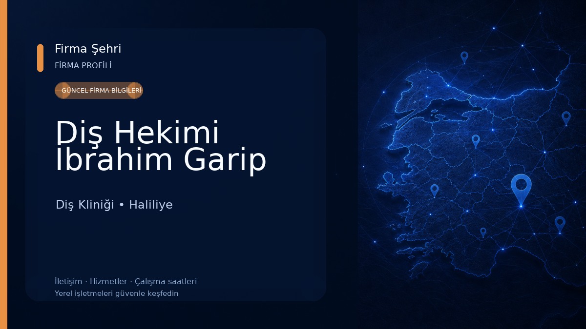Diş Hekimi İbrahim Garip Diş Kliniği