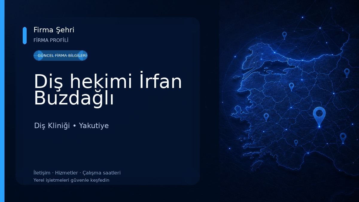 Diş hekimi İrfan Buzdağlı