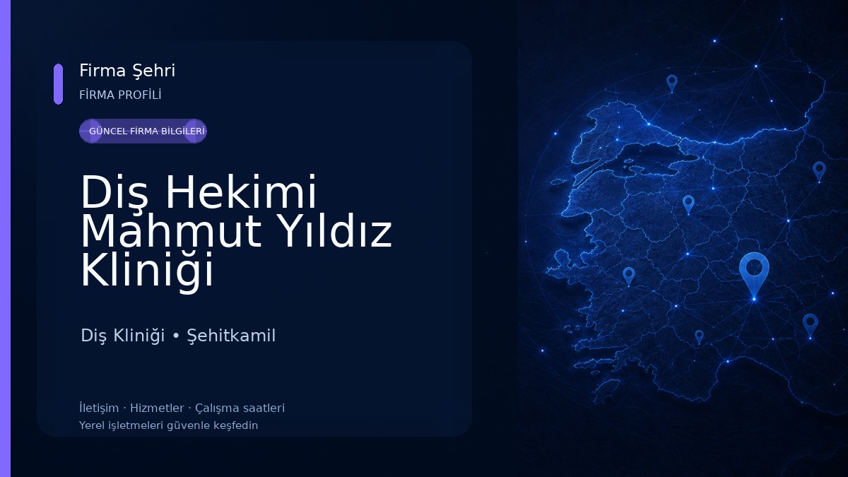Diş Hekimi Mahmut Yıldız Kliniği