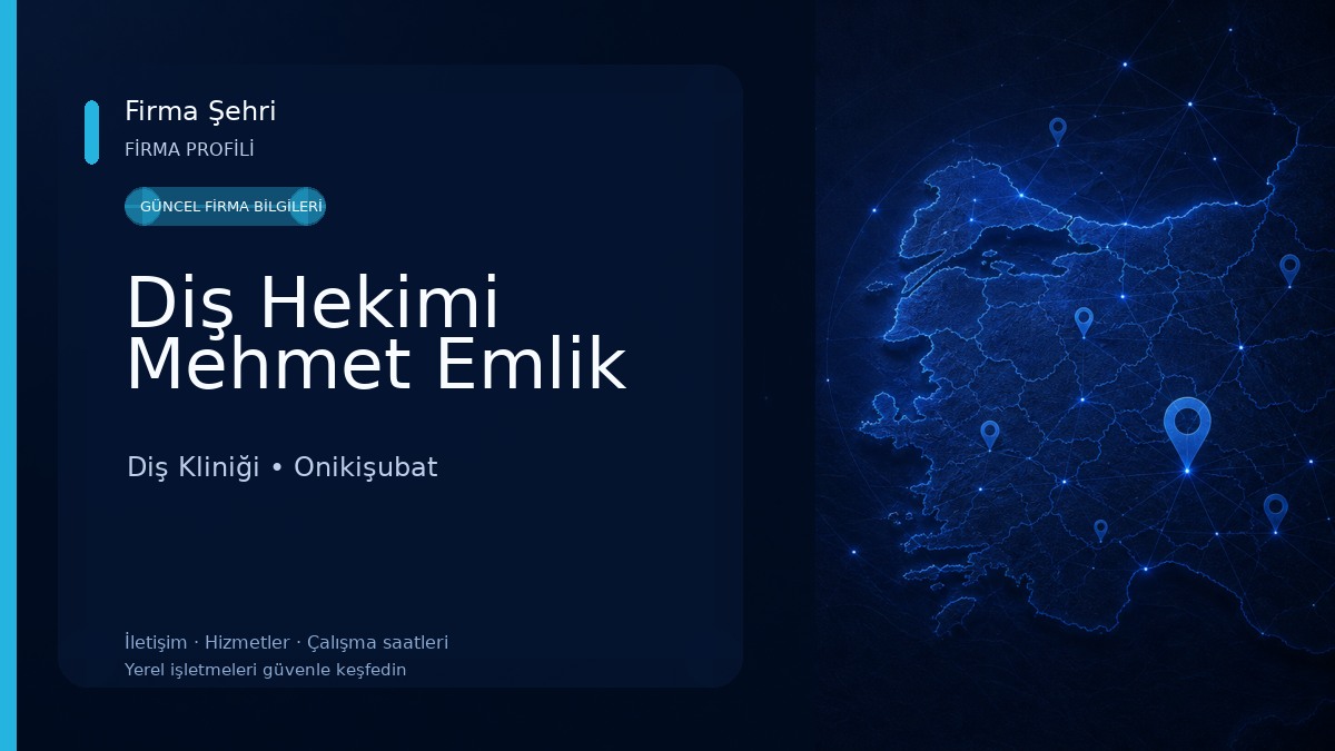 Diş Hekimi Mehmet Emlik Diş Kliniği