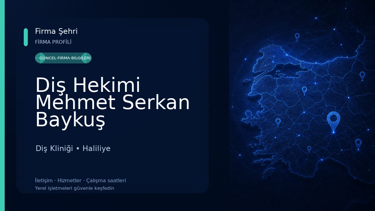 Diş Hekimi Mehmet Serkan Baykuş Diş Kliniği