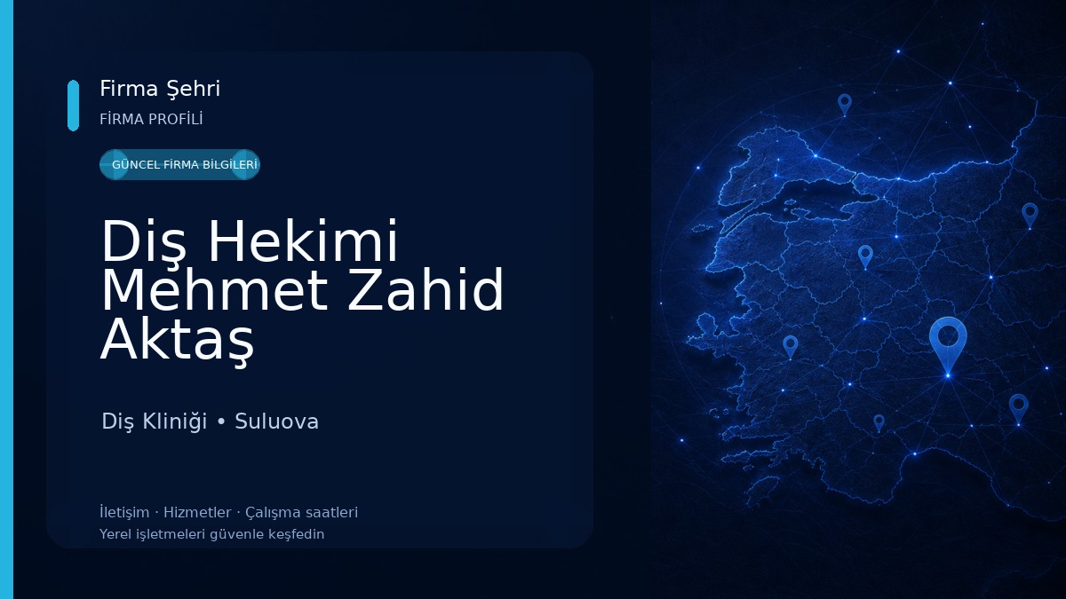 Diş Hekimi Mehmet Zahid Aktaş Diş Kliniği
