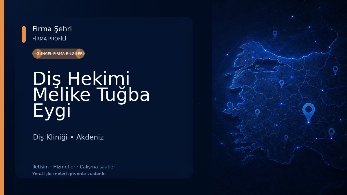 Diş Hekimi Melike Tuğba Eygi Diş Kliniği