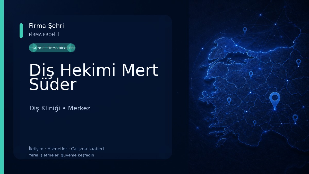 Diş Hekimi Mert Süder Diş Kliniği