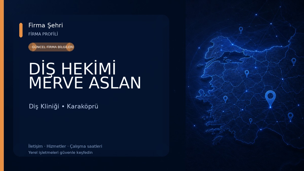 DİŞ HEKİMİ MERVE ASLAN Diş Kliniği