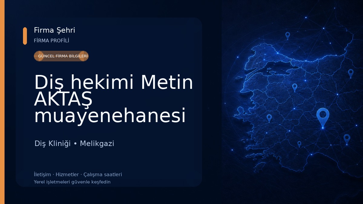 Diş hekimi Metin AKTAŞ muayenehanesi Diş Kliniği