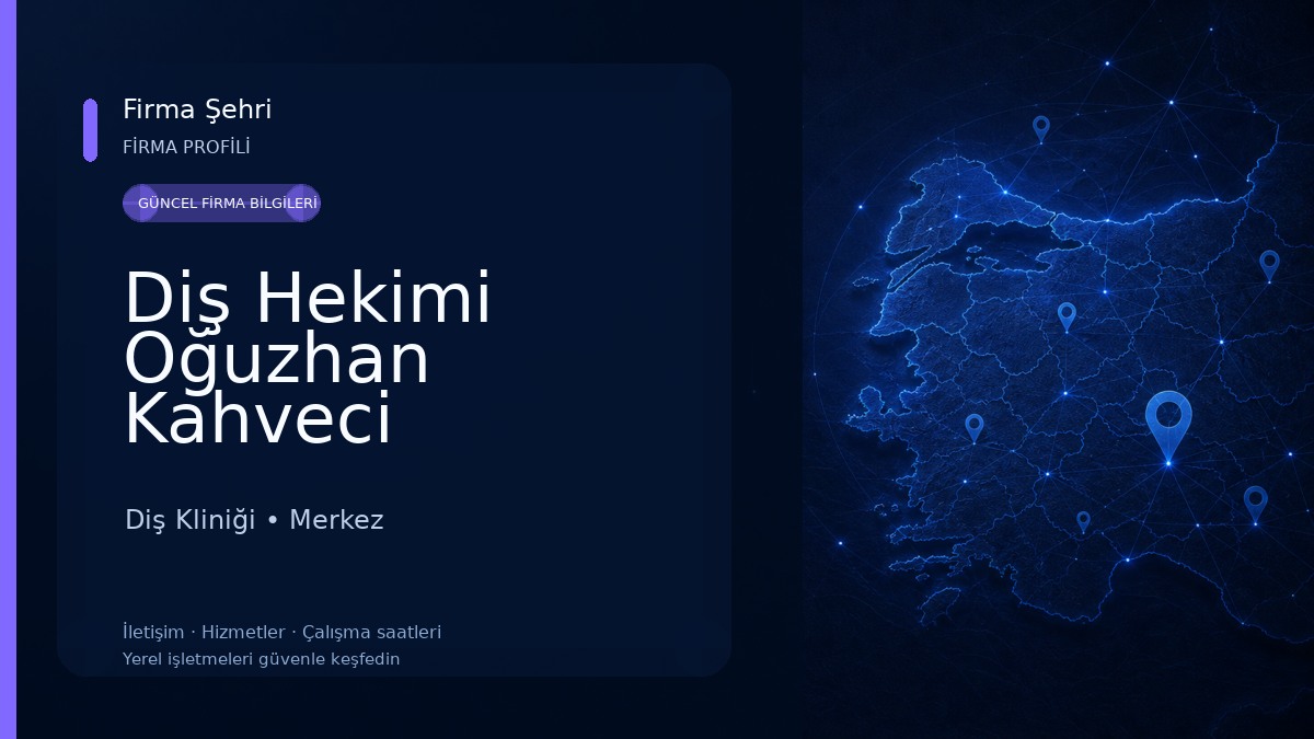 Diş Hekimi Oğuzhan Kahveci