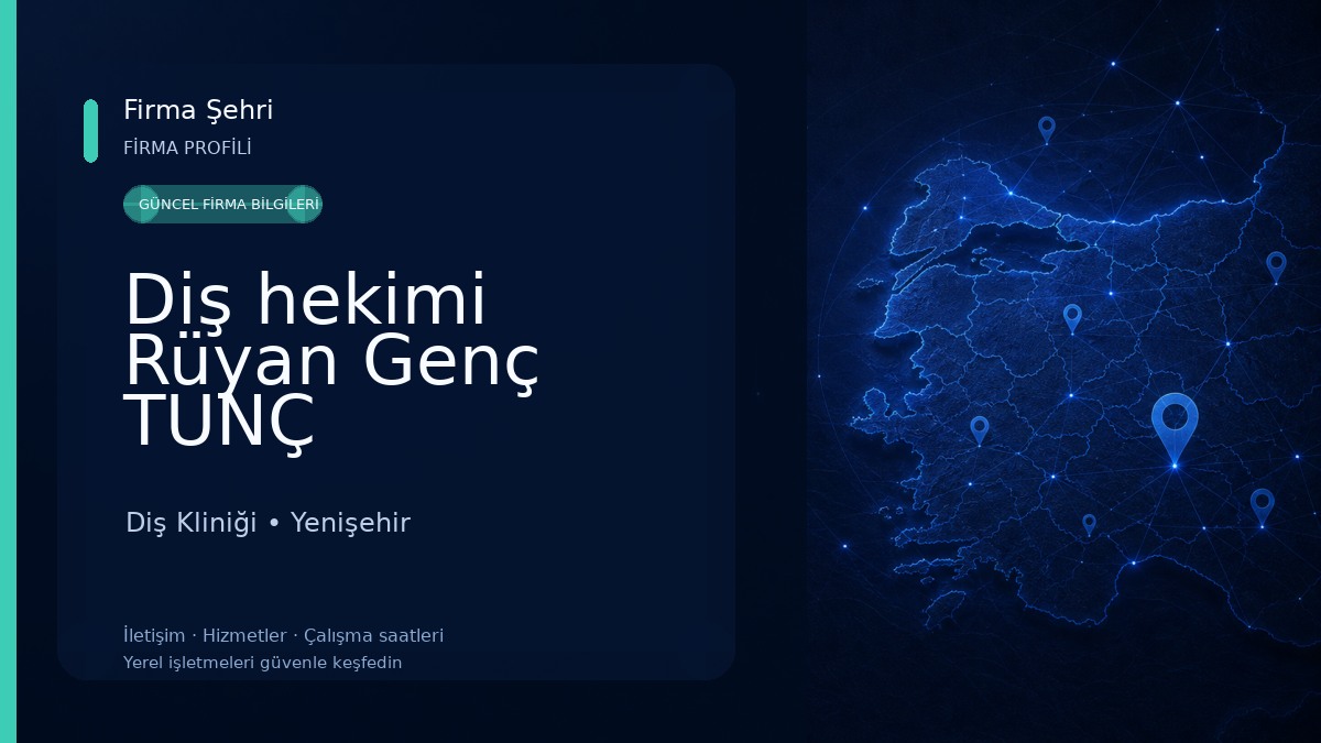 Diş hekimi Rüyan Genç TUNÇ Diş Kliniği