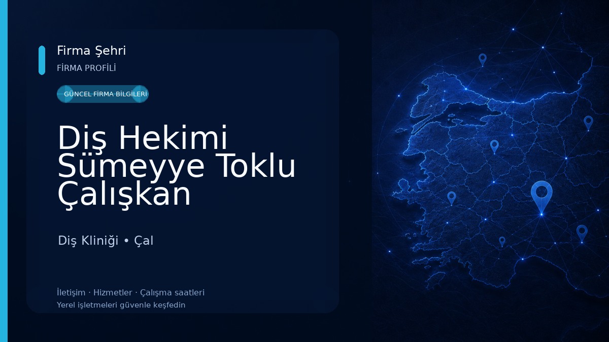 Diş Hekimi Sümeyye Toklu Çalışkan Diş Kliniği