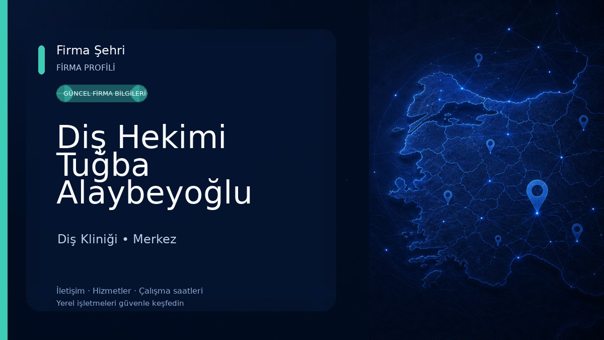Diş Hekimi Tuğba Alaybeyoğlu Diş Kliniği